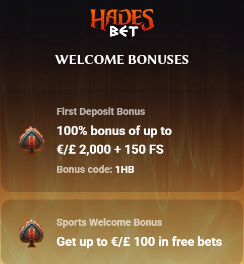 HadesBet promo code